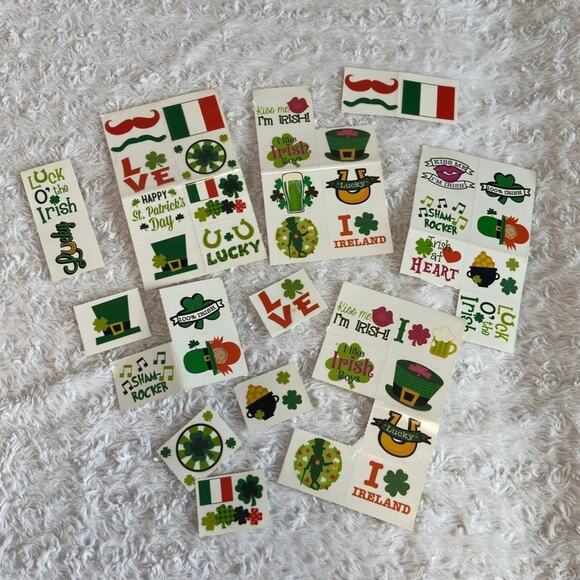 Saint Patrick’s Day Assorted Temporary Tattoos Bundle - Picture 1 of 5